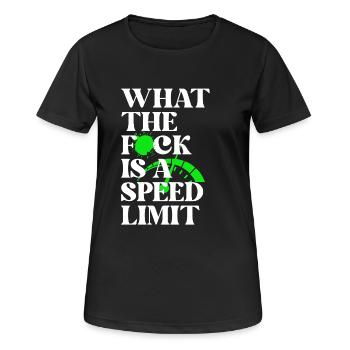 Auto - Frauen T-Shirt atmungsaktiv - Schwarz - Vorne - AI Model Female 172 light (172cm)