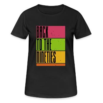 Back to the Nineties - Music - Musik - Women's Breathable T-Shirt - black - Front - AI Model Female 172 light (172cm)