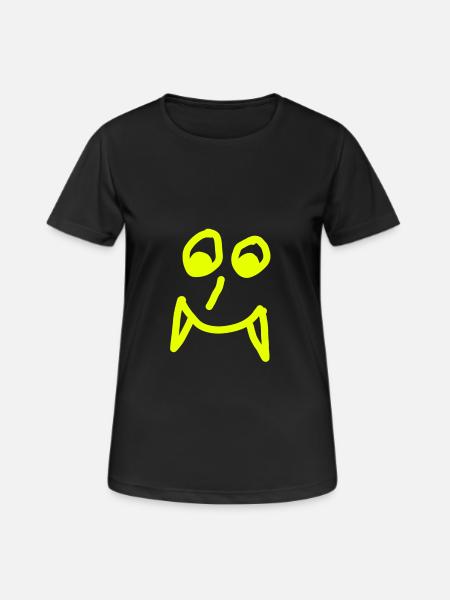 Vampire's face - Women's Breathable T-Shirt - black