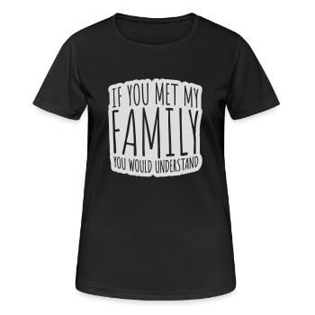 you would understand quote - Women's Breathable T-Shirt - black - Front - AI Model Female 172 light (172cm)