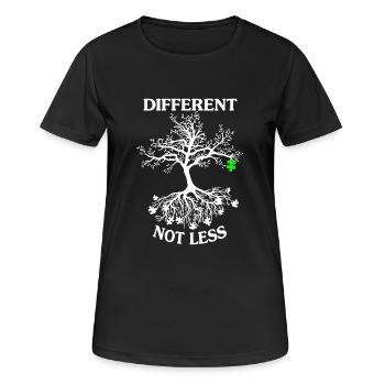 AUTISMUS-AWARENESS-SHIRT - Frauen T-Shirt atmungsaktiv - Schwarz - Vorne - AI Model Female 172 light (172cm)