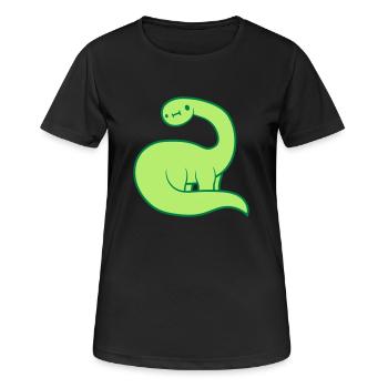 Dear little long neck - Women's Breathable T-Shirt - black - Front - AI Model Female 172 light (172cm)