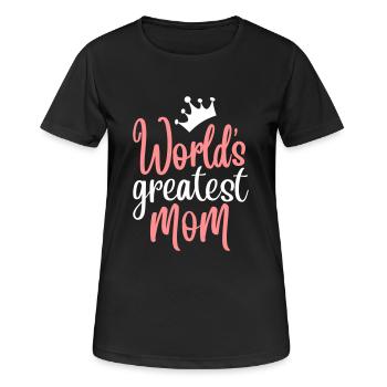 meilleure maman dans la meilleure journée des mères au monde - T-shirt respirant Femme - noir - Devant - AI Model Female 172 light (172cm)