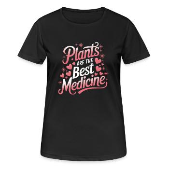 Végétarien Végétalien Végétarien Végétarien - T-shirt respirant Femme - noir - Devant - AI Model Female 172 light (172cm)