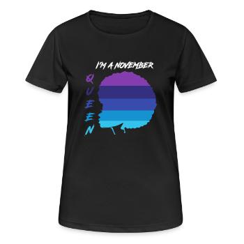 Sternzeichen Skorpion - Frauen T-Shirt atmungsaktiv - Schwarz - Vorne - AI Model Female 172 light (172cm)
