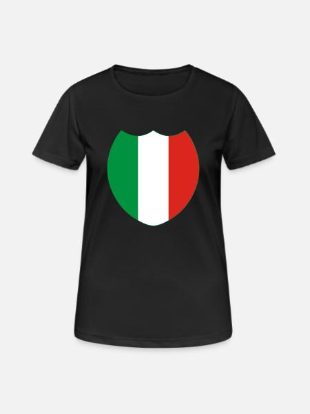 Italy / Italia (V) - Women's Breathable T-Shirt - black