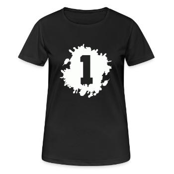 1 blob - Women's Breathable T-Shirt - black - Front - AI Model Female 172 light (172cm)