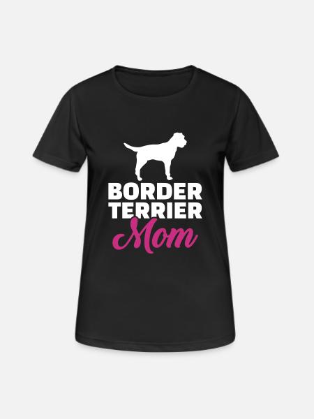 Border Terrier - Frauen T-Shirt atmungsaktiv - Schwarz