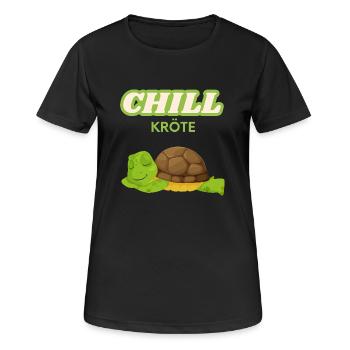 Chill crapaud pour refroidisseur - T-shirt respirant Femme - noir - Devant - AI Model Female 172 light (172cm)