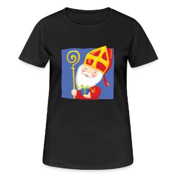 Sint Blauw - Women's Breathable T-Shirt - black - Front - AI Model Female 172 light (172cm)