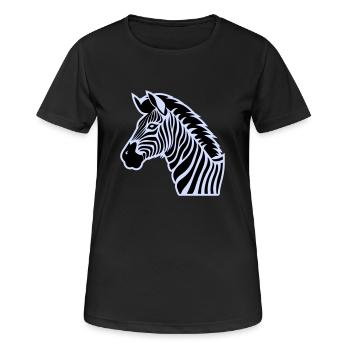 zebra - Women's Breathable T-Shirt - black - Front - AI Model Female 172 light (172cm)