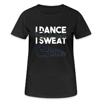 Walzer Paartanz - Frauen T-Shirt atmungsaktiv - Schwarz - Vorne - AI Model Female 172 light (172cm)