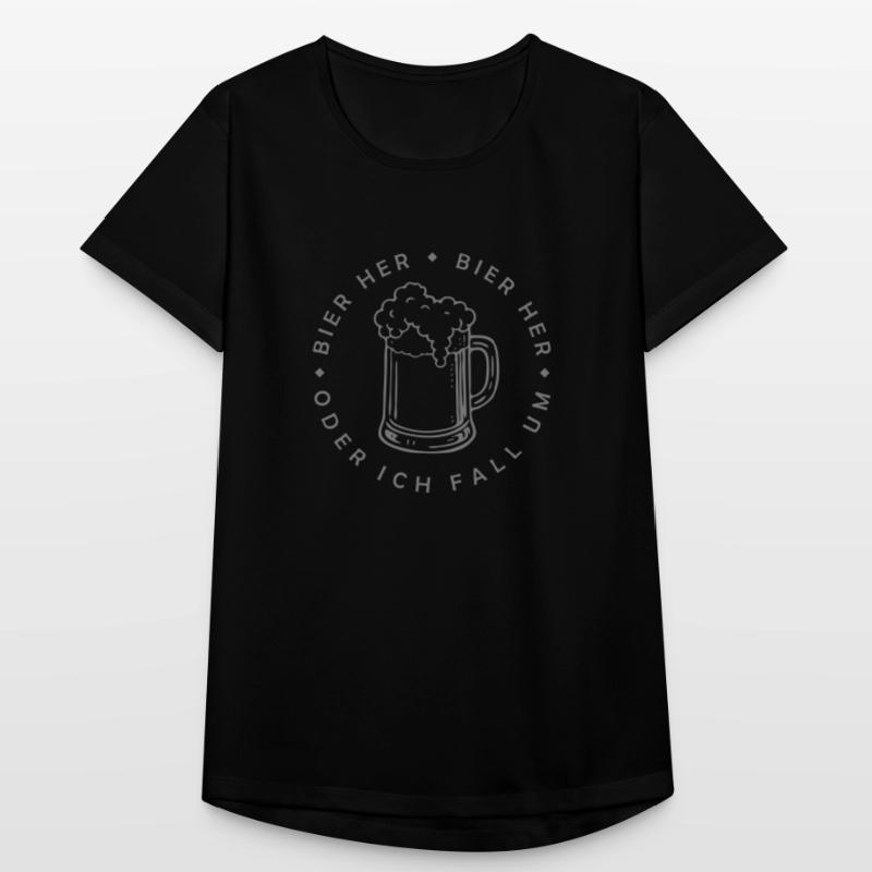 Bienen hier - Oder ich fall um! Frauen T-Shirt atmungsaktiv