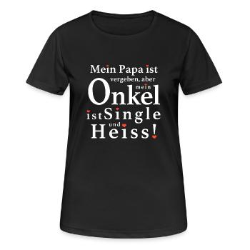 Mein Heisser Onkel - Frauen T-Shirt atmungsaktiv - Schwarz - Vorne - AI Model Female 172 light (172cm)