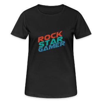 Gamer - ! - Women's Breathable T-Shirt - black - Front - AI Model Female 172 light (172cm)