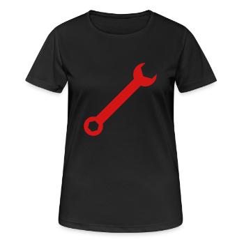 Schraubenschlüssel 3 - Frauen T-Shirt atmungsaktiv - Schwarz - Vorne - AI Model Female 172 light (172cm)
