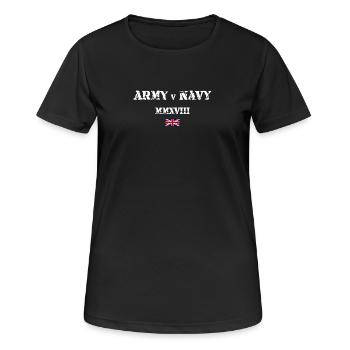 Army v Navy - Women's Breathable T-Shirt - black - Front - AI Model Female 172 light (172cm)