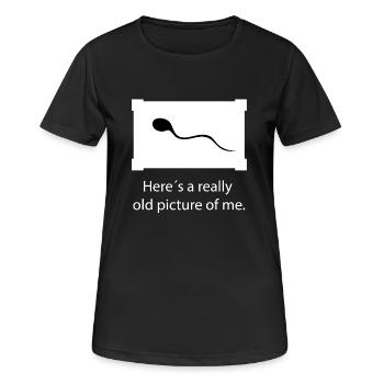 Old Picture of me - Women's Breathable T-Shirt - black - Front - AI Model Female 172 light (172cm)