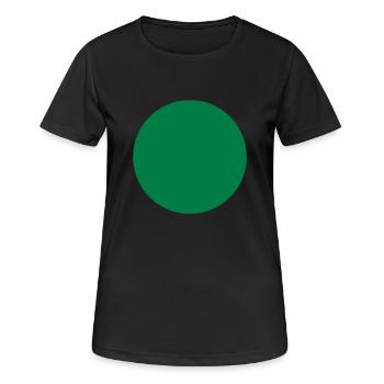 Kreis, Punkt, Loch - Frauen T-Shirt atmungsaktiv - Schwarz - Vorne - AI Model Female 172 light (172cm)