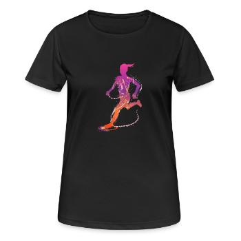 crosscountry female uk - Women's Breathable T-Shirt - black - Front - AI Model Female 172 light (172cm)