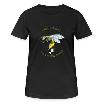 hornetbig - Frauen T-Shirt atmungsaktiv - Schwarz - Vorne - AI Model Female 172 light (172cm)