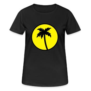 palm - Women's Breathable T-Shirt - black - Front - AI Model Female 172 light (172cm)