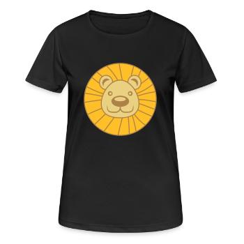 loewe head face mane cat big cat tiger m - Women's Breathable T-Shirt - black - Front - AI Model Female 172 light (172cm)