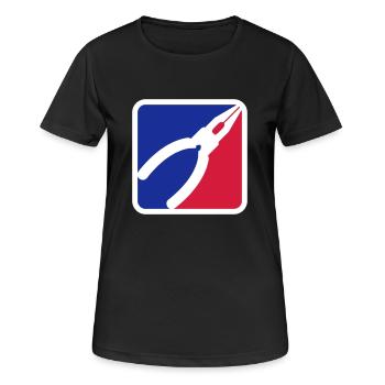 Logo de l'outil de pinces - T-shirt respirant Femme - noir - Devant - AI Model Female 172 light (172cm)