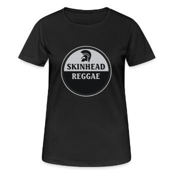 Skinhead Reggae - Frauen T-Shirt atmungsaktiv - Schwarz - Vorne - AI Model Female 172 light (172cm)