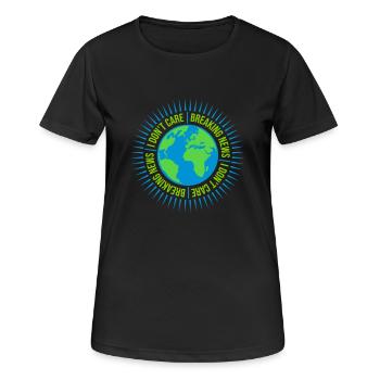 Breaking news don t - Frauen T-Shirt atmungsaktiv - Schwarz - Vorne - AI Model Female 172 light (172cm)