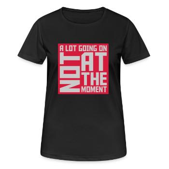Il ne se passe pas grand-chose - T-shirt respirant Femme - noir - Devant - AI Model Female 172 light (172cm)