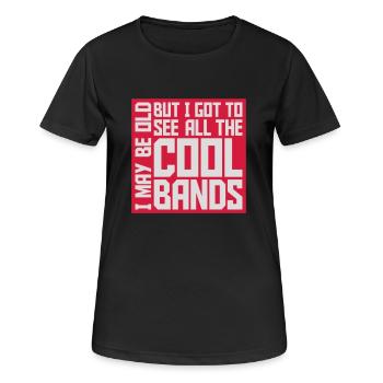 Je suis peut-être vieux - T-shirt respirant Femme - noir - Devant - AI Model Female 172 light (172cm)
