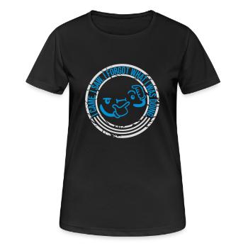 Je suis venu voir oublier - T-shirt respirant Femme - noir - Devant - AI Model Female 172 light (172cm)