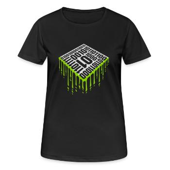 Binary Code Program Language - Women's Breathable T-Shirt - black - Front - AI Model Female 172 light (172cm)