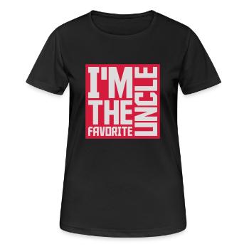 at The Favorite Uncle - Women's Breathable T-Shirt - black - Front - AI Model Female 172 light (172cm)