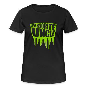 at The Favorite Uncle - Women's Breathable T-Shirt - black - Front - AI Model Female 172 light (172cm)