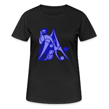 Split. Challenges with flexibility - Women's Breathable T-Shirt - black - Front - AI Model Female 172 light (172cm)