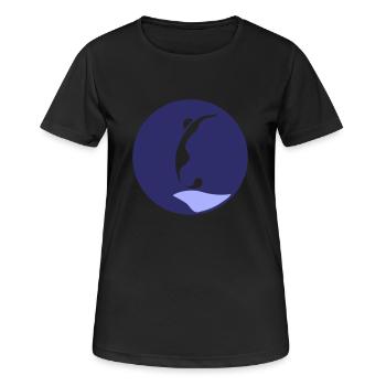 Beginning. The Great Leap into the Unknown - Women's Breathable T-Shirt - black - Front - AI Model Female 172 light (172cm)
