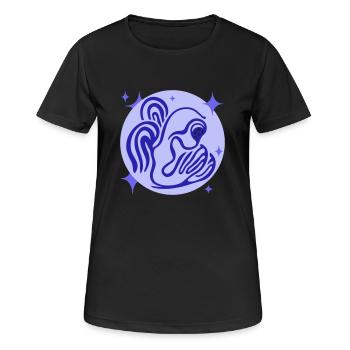 Angels and darkness. Anxious hope - Women's Breathable T-Shirt - black - Front - AI Model Female 172 light (172cm)