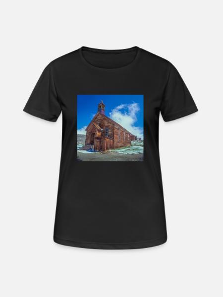 Ghost Town Bodie - Frauen T-Shirt atmungsaktiv - Schwarz