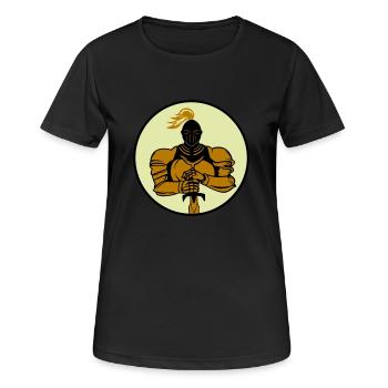 Chevalier - T-shirt respirant Femme - noir - Devant - AI Model Female 172 light (172cm)