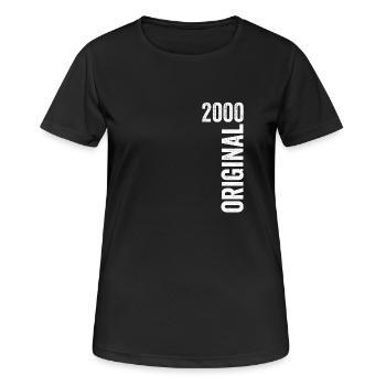 2000 2000 Limited Edition 2000 Jubiläumsgeschenk - Frauen T-Shirt atmungsaktiv - Schwarz - Vorne - AI Model Female 172 light (172cm)