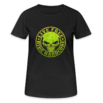 Motorrad Motorrad Rebel Legend Ride Vintage Geburtstag - Frauen T-Shirt atmungsaktiv - Schwarz - Vorne - AI Model Female 172 light (172cm)