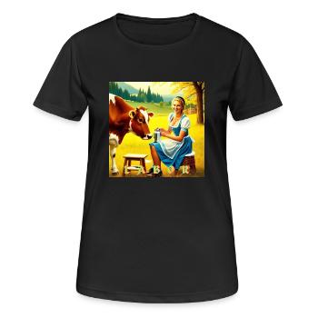 LABOR BAVARIA - T-shirt respirant Femme - noir - Devant - AI Model Female 172 light (172cm)