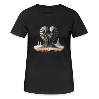 Cœur d’acier 634694 - T-shirt respirant Femme - noir - Devant - AI Model Female 172 light (172cm)