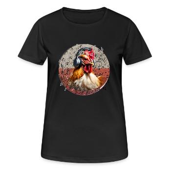 Schnabel to the Beat - Frauen T-Shirt atmungsaktiv - Schwarz - Vorne - AI Model Female 172 light (172cm)
