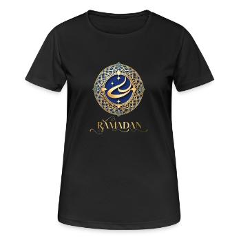 Ramadan Gift Idea Eid Mubarak Islam - Women's Breathable T-Shirt - black - Front - AI Model Female 172 light (172cm)