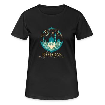 Ramadan Gift Eid Mubarak Islam Allah Muslim - Women's Breathable T-Shirt - black - Front - AI Model Female 172 light (172cm)