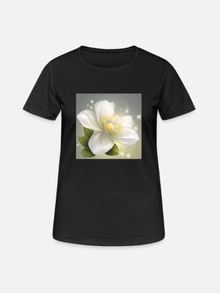 Delicate Flower - Women's Breathable T-Shirt - black