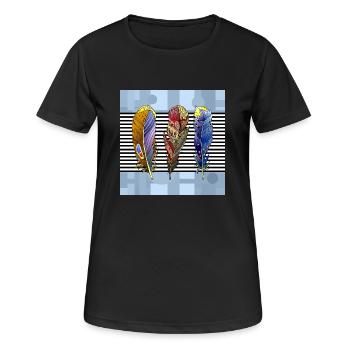 Stylo - T-shirt respirant Femme - noir - Devant - AI Model Female 172 light (172cm)